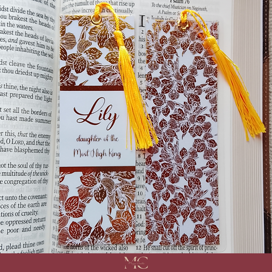 Personalized Daughter of the Most High King Bookmark