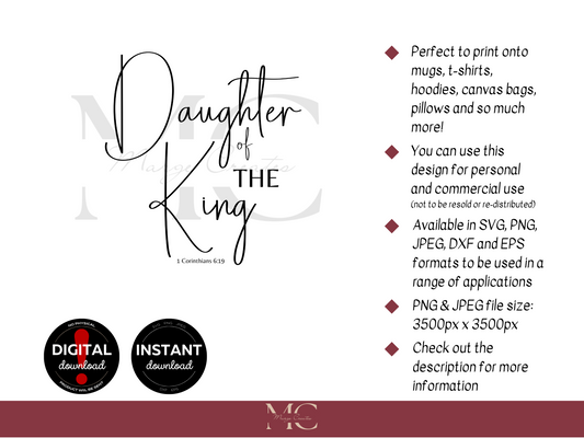 Daughter Of The King PNG & SVG