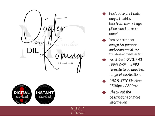 Dogter Van Die Koning PNG & SVG