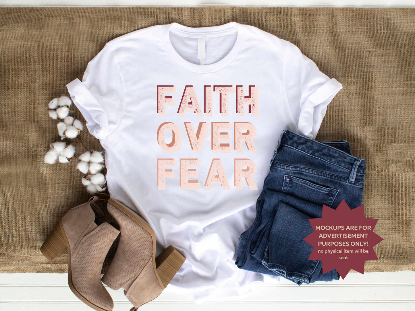 Faith Over Fear SVG PNG