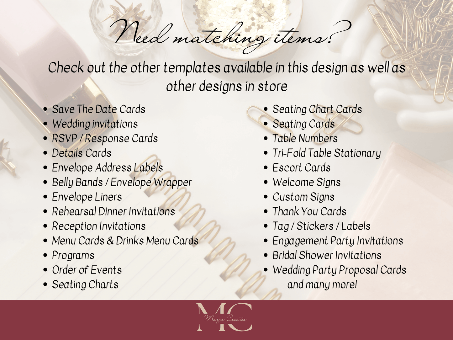 Minimalist Photo Wedding Invitation & Insert Card Template Bundle, Printable & Digital Templates