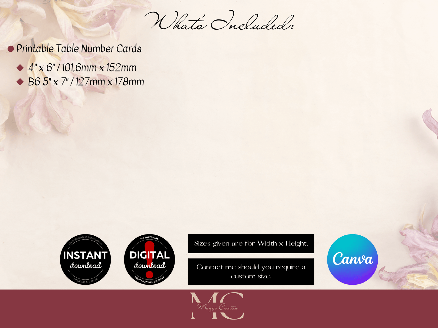 Eucalyptus & Gold Wedding Table Number Templates, Printable Templates