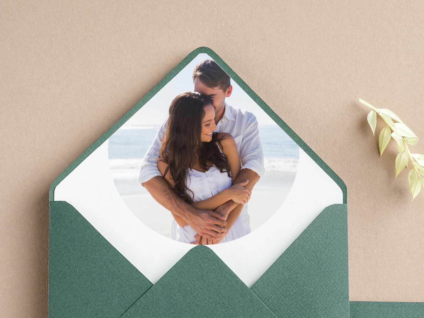 Minimalist Photo Wedding Envelope Decorative Template Bundle, Printable Templates