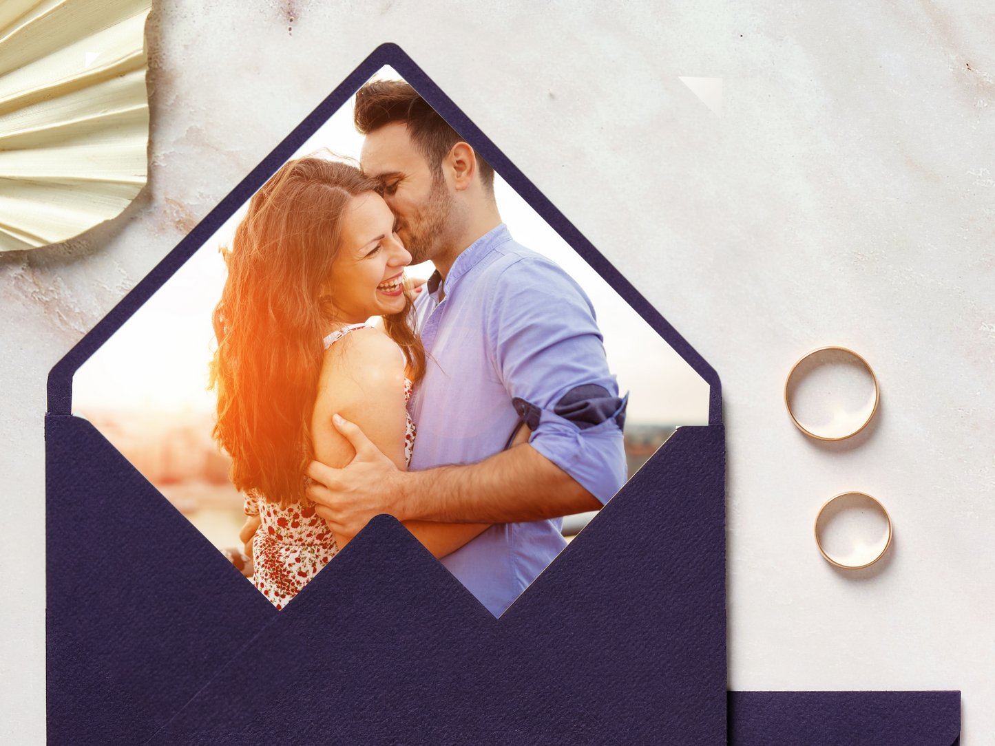 Modern Minimalist Photo Wedding Envelope Decorative Template Bundle, Printable Templates