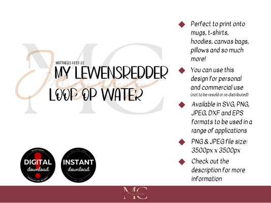 My Lewensredder Loop Op Water PNG & SVG