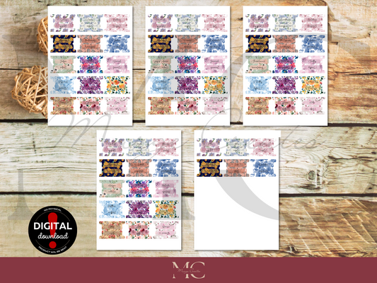 Floral Old & New Testament Bible Book Tabs