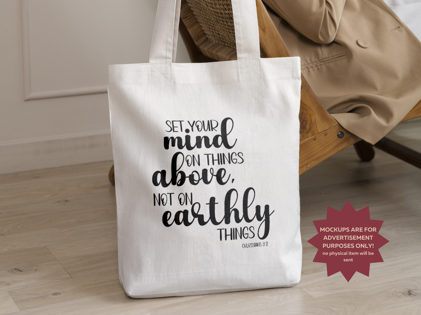 Set Your Mind on Things Above, Not on Earthly Things PNG & SVG