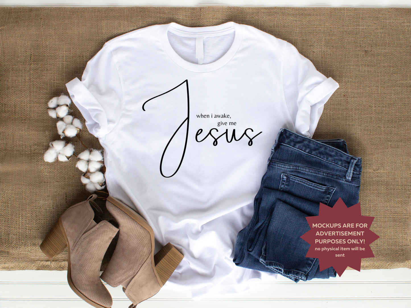 When I Awake, Give Me Jesus PNG & SVG