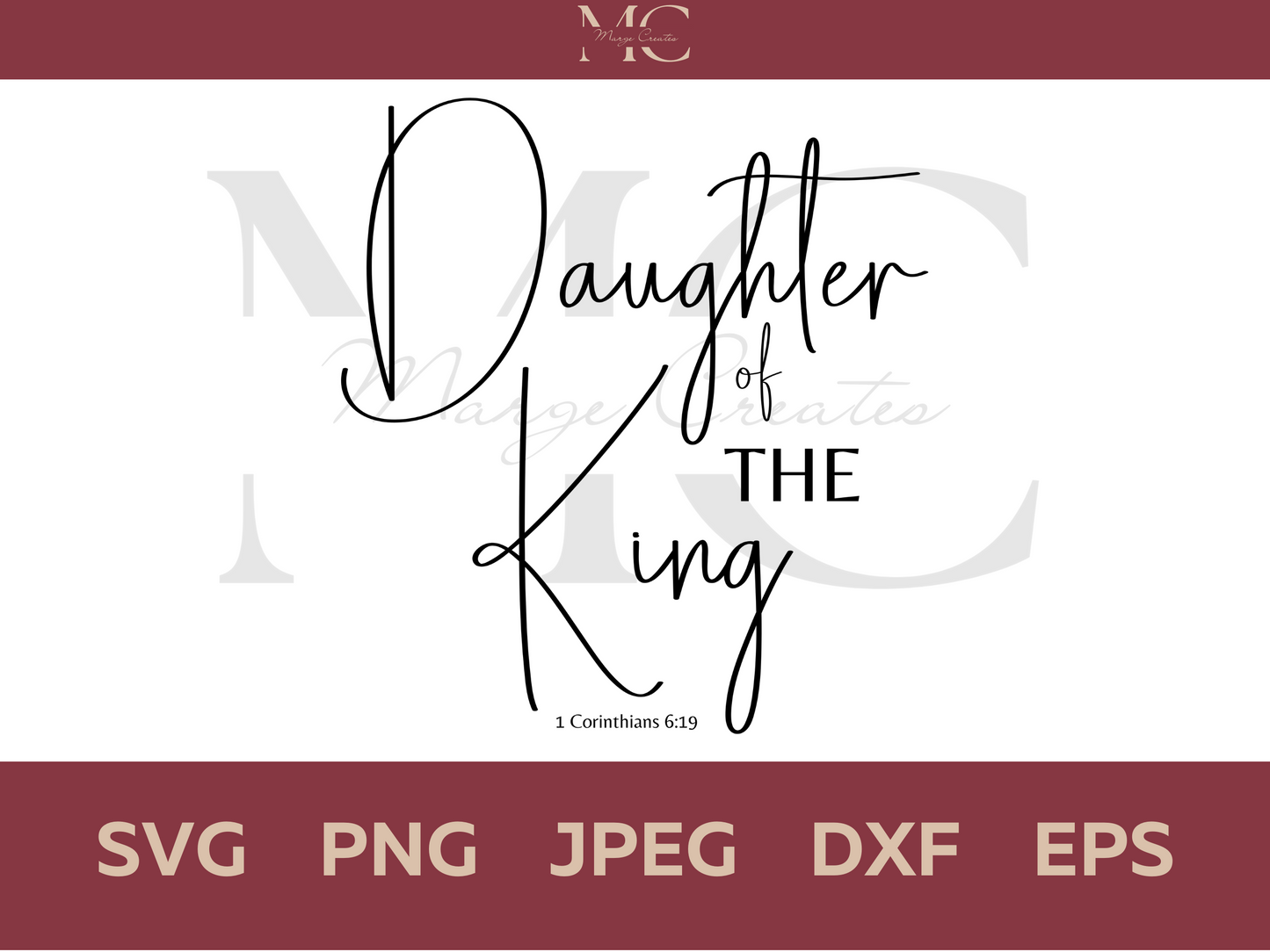 Daughter Of The King PNG & SVG