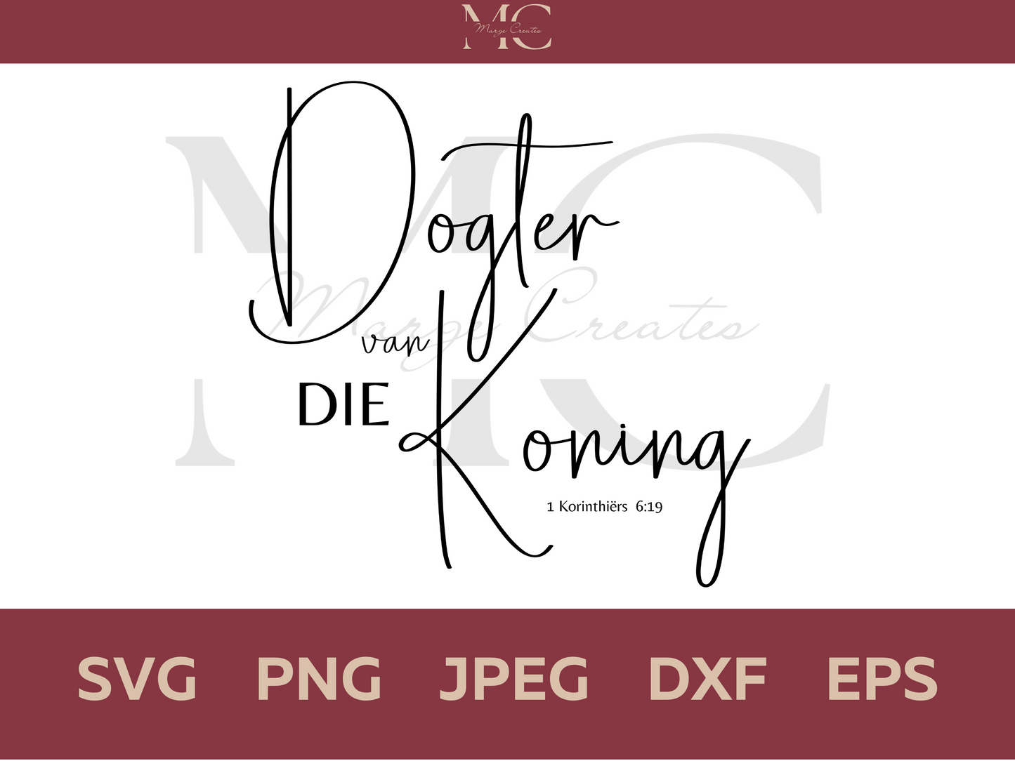 Dogter Van Die Koning PNG & SVG