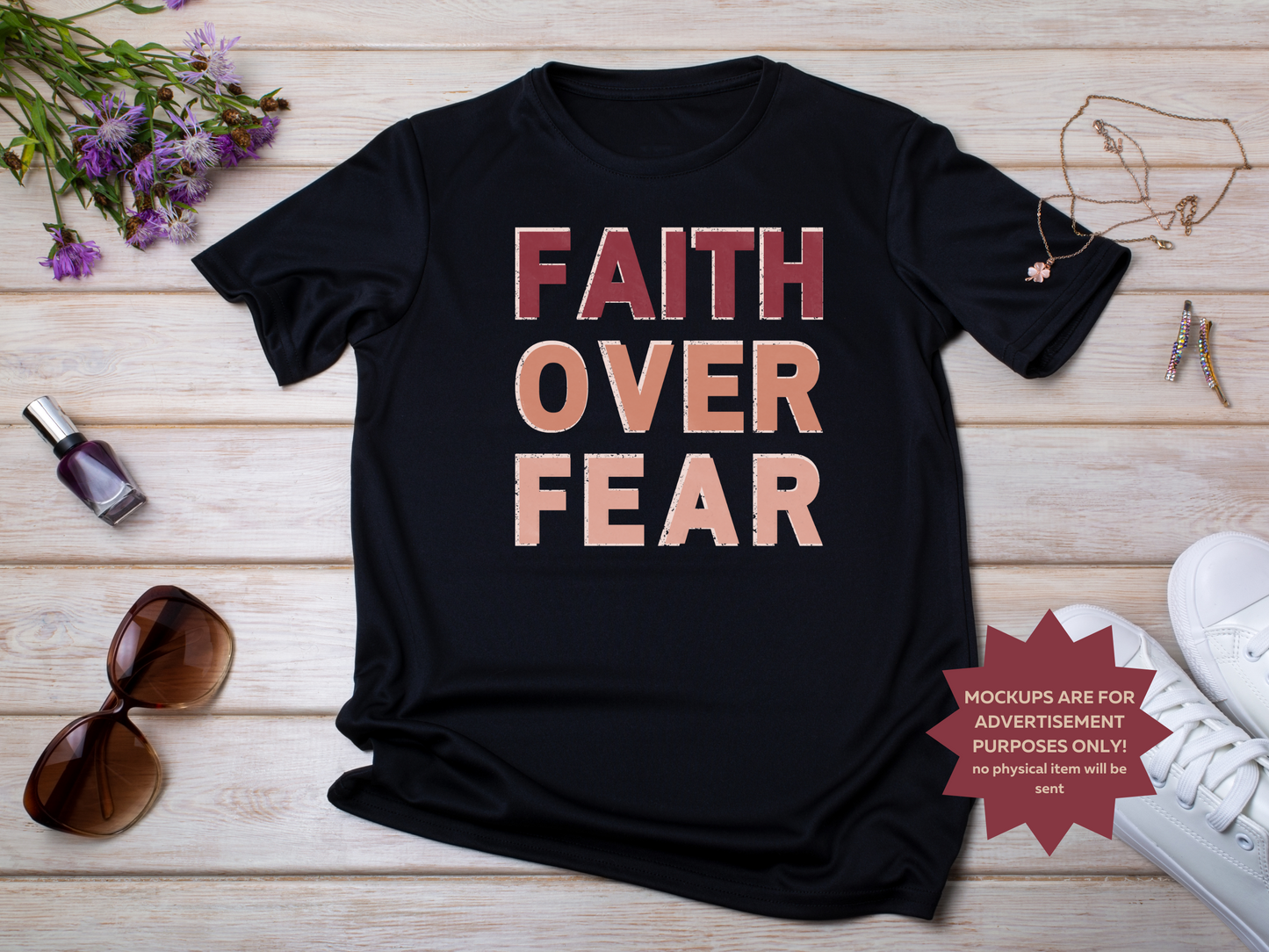 Faith Over Fear SVG PNG