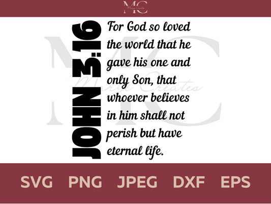 For God So Loved The World SVG PNG