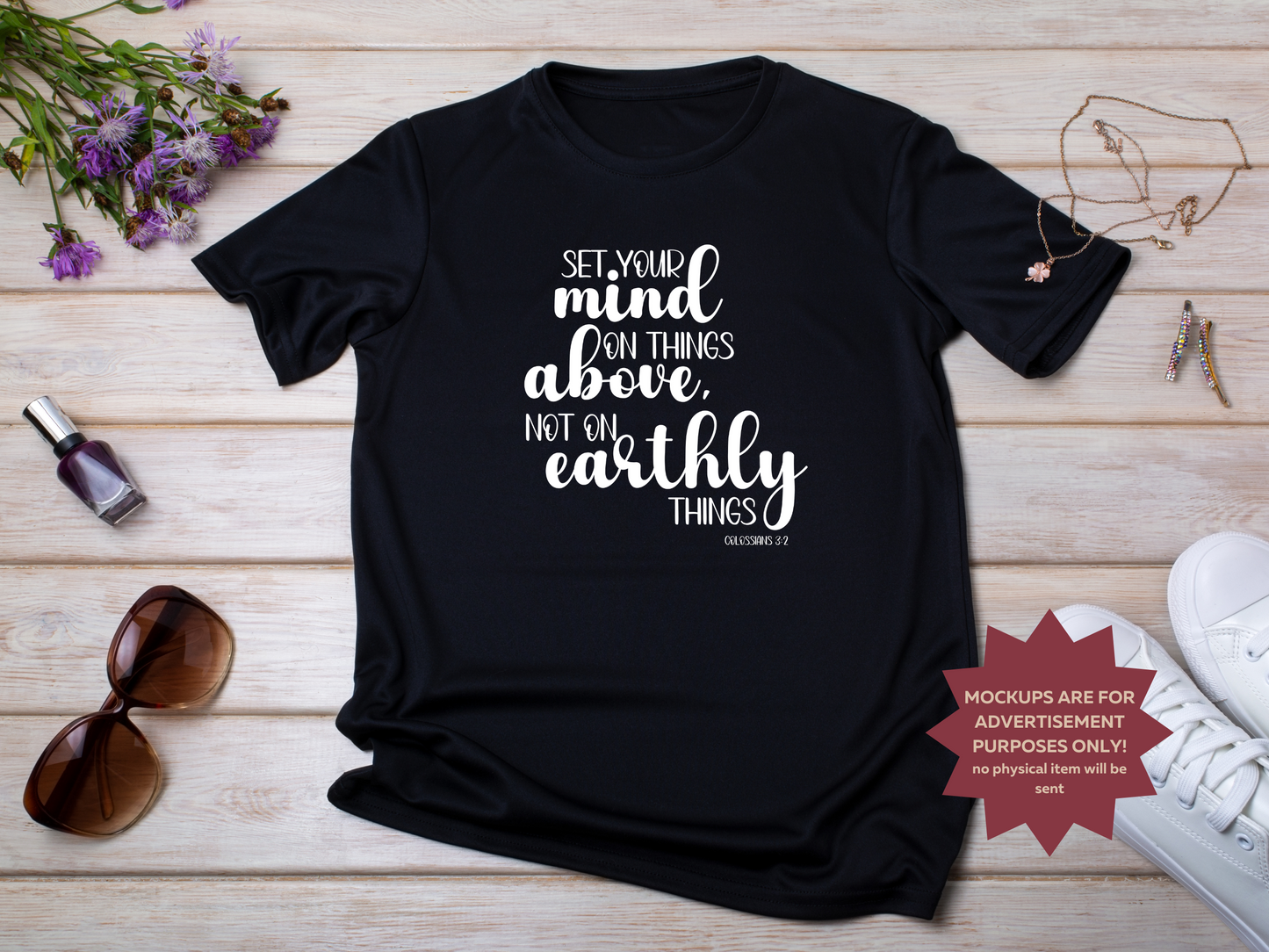 Set Your Mind on Things Above, Not on Earthly Things PNG & SVG