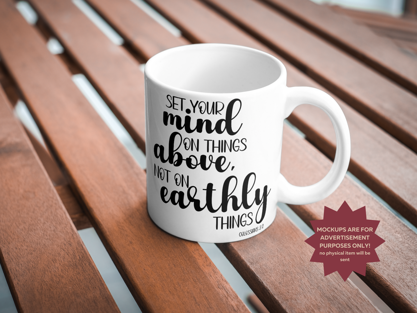 Set Your Mind on Things Above, Not on Earthly Things PNG & SVG