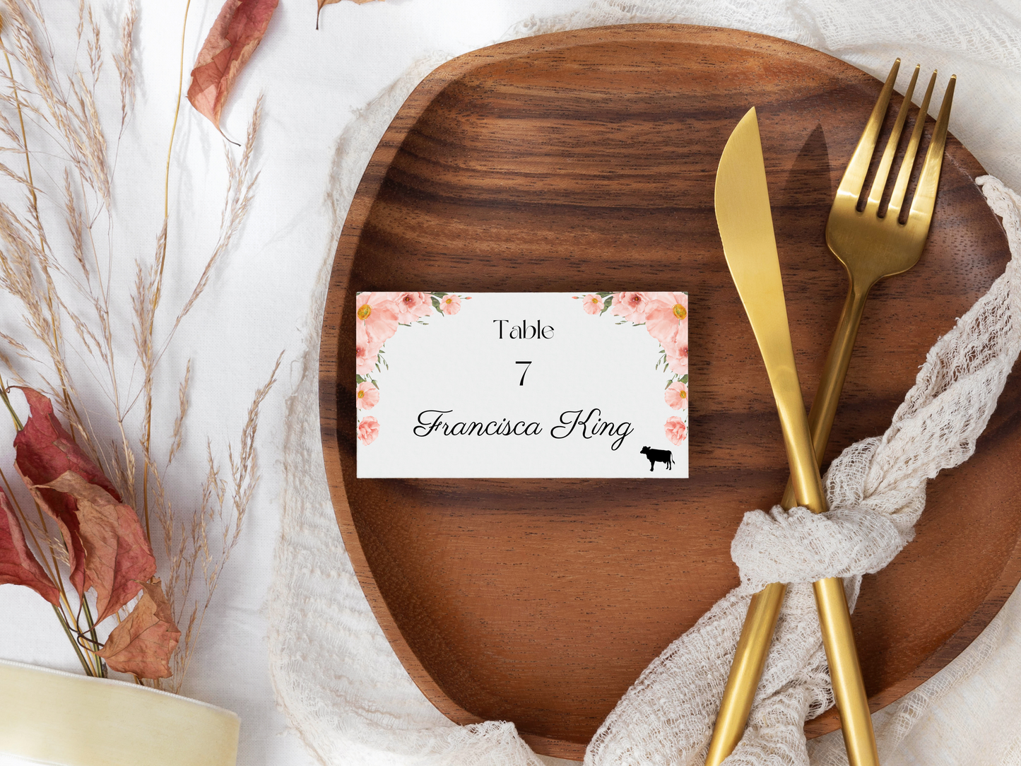 Soft Pink Floral Wedding Seating Template Bundle, Printable Templates